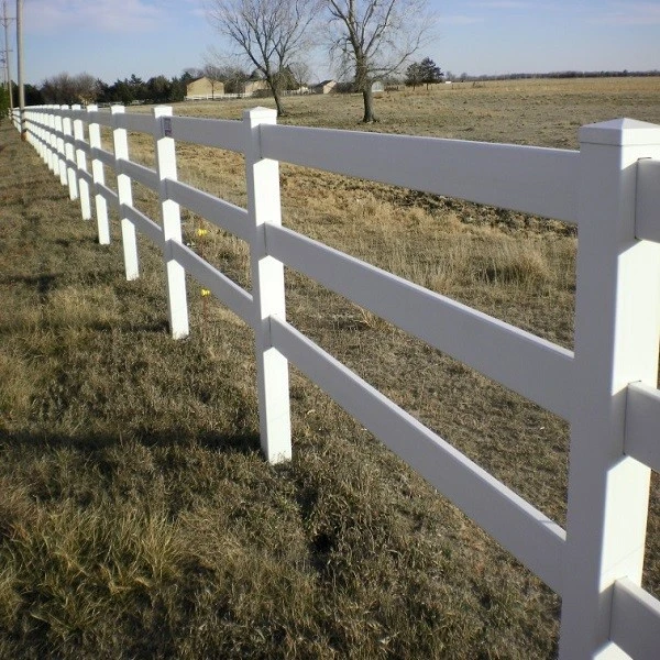 7 3 Rail White PVC Ranch Fence 7 3 Rail White PVC Ranch Fence