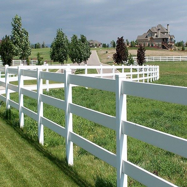 Rail White PVC Ranch Fence